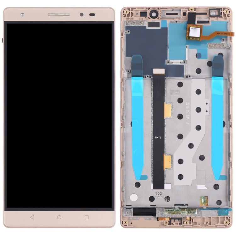 OEM LCD Screen For Lenovo Phab2 Plus PB2-670N PB2-670M PB2-670Y Digitizer Full Assembly with Frame (Gold)