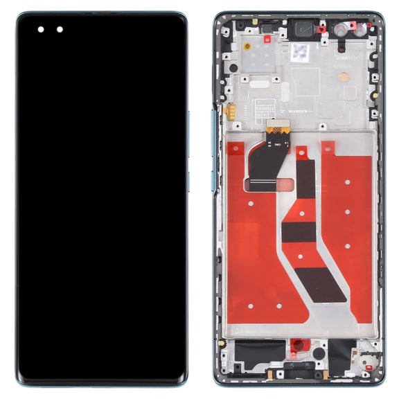 Original OLED LCD Screen for Honor 50 Pro Digitizer Full Assembly with Frame(Green)