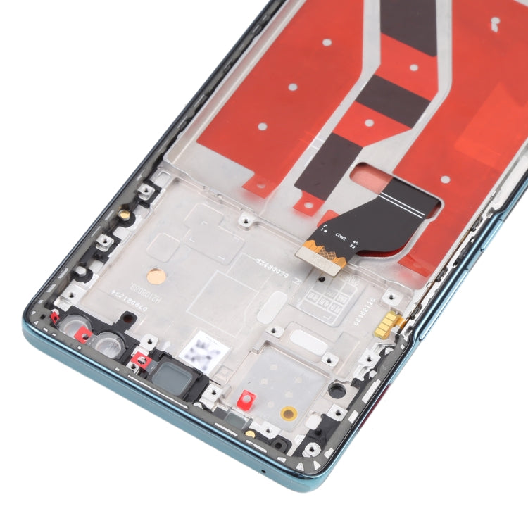 Original OLED LCD Screen for Honor 50 Pro Digitizer Full Assembly with Frame(Green)