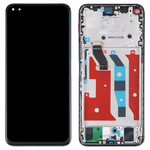 Original LCD Screen for Huawei Nova 8i Digitizer Full Assembly with Frame(Blue)