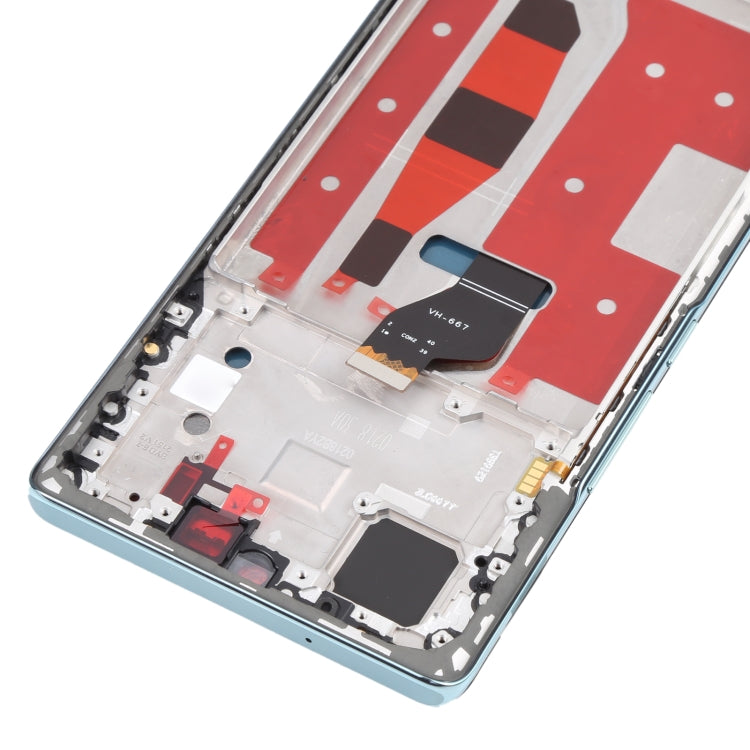 Original OLED LCD Screen for Honor 60 Digitizer Full Assembly with Frame(Green)