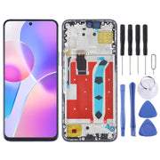 Original LCD Screen for Honor X30i Digitizer Full Assembly with Frame(Blue)