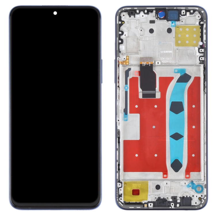 Original LCD Screen for Honor X8 Digitizer Full Assembly with Frame(Blue)