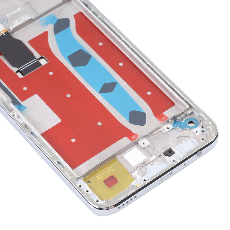 Original LCD Screen for Honor X8 Digitizer Full Assembly with Frame(Silver)