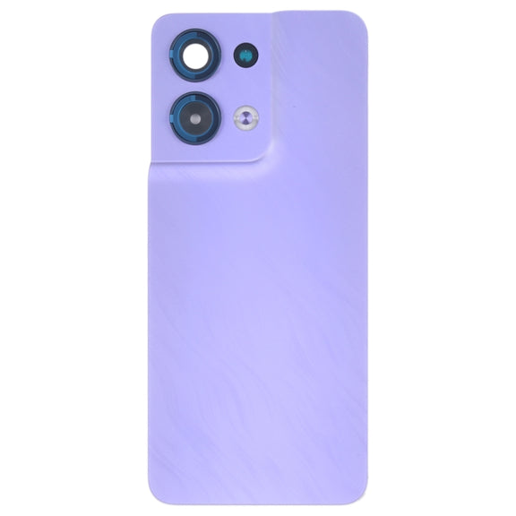 For OPPO Reno8 Original Battery Back Cover with Camera Lens Cover(Purple)