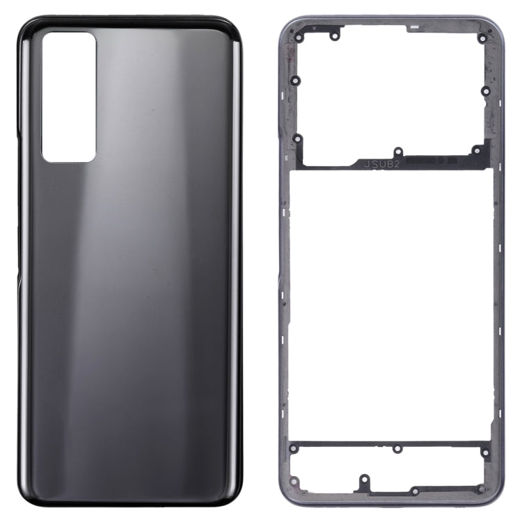 For vivo Y53s 5G Battery Back Cover with Middle Frame (Black)