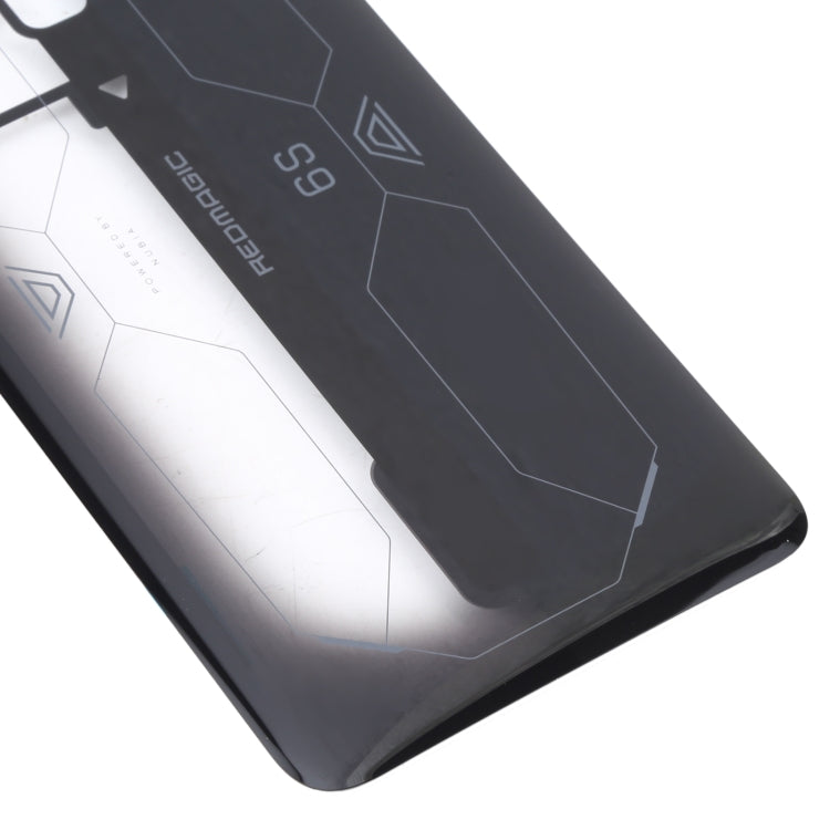 Battery Glass Back Cover for ZTE Nubia Red Magic 6S(Transparent Black)