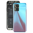 Glass Battery Back Cover for Xiaomi Redmi K50 / Redmi K50 Pro(Blue) - Back Cover by PMC TechLife | Online Shopping South Africa | PMC TechLife