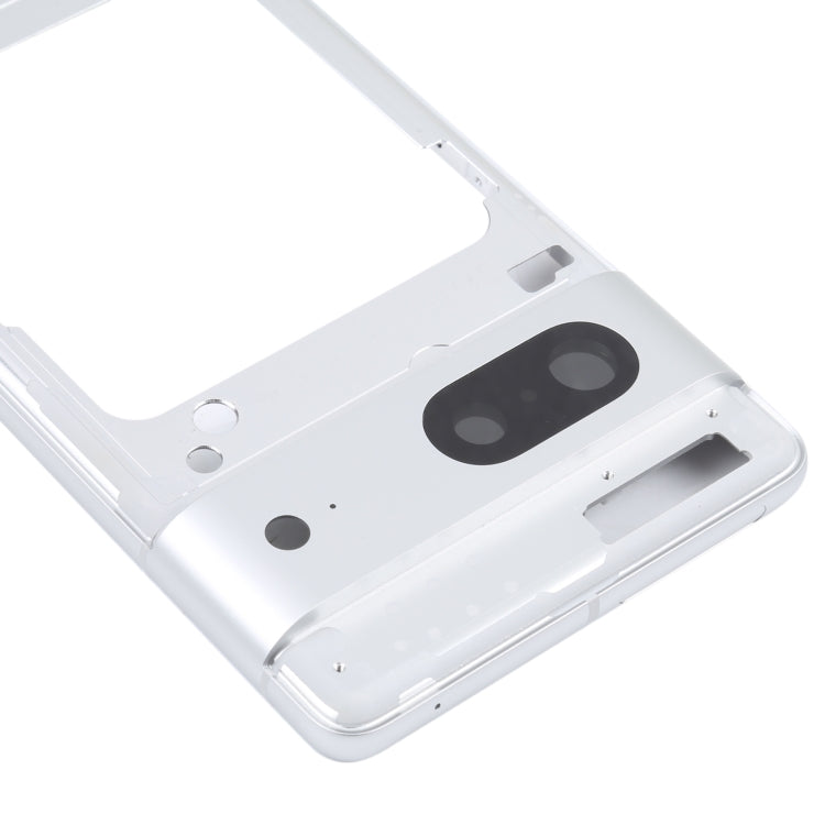 For Google Pixel 7 Front Housing LCD Frame Bezel Plate(Silver)