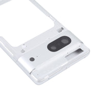 For Google Pixel 7 Front Housing LCD Frame Bezel Plate(Silver)
