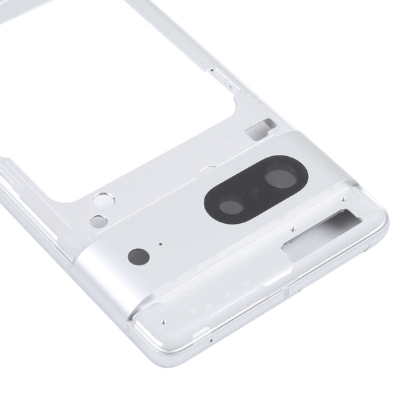For Google Pixel 7 Front Housing LCD Frame Bezel Plate(Silver)
