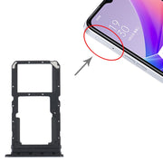 For OPPO A57 5G / A77 5G / K10 5G SIM Card Tray + SIM / Micro SD Card Tray (Black)