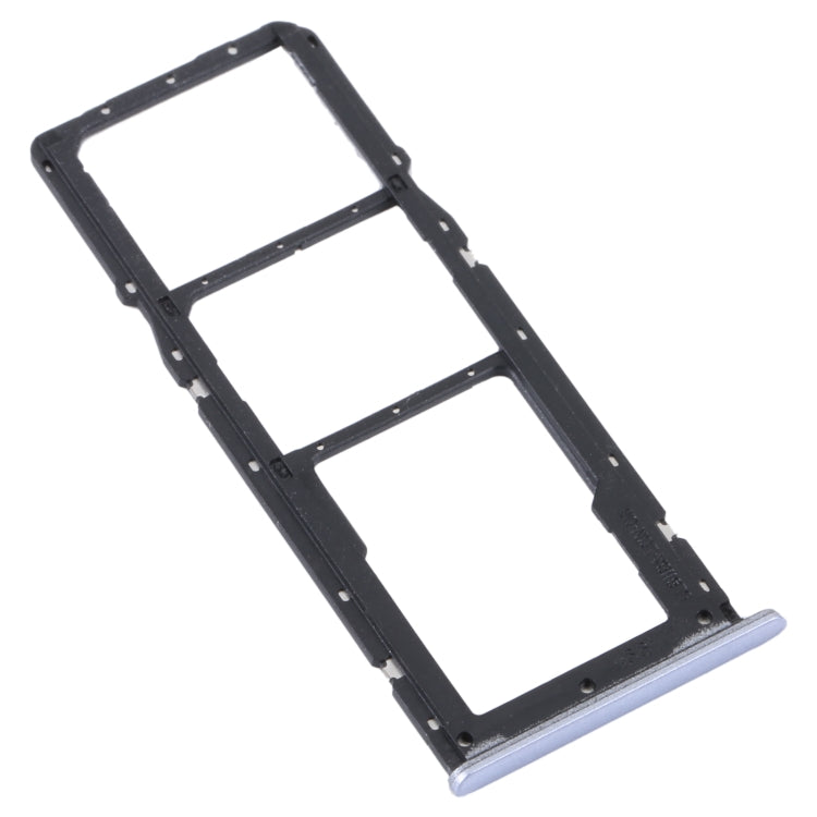 For Realme C31 SIM Card Tray + SIM Card Tray + Micro SD Card Tray (Silver)