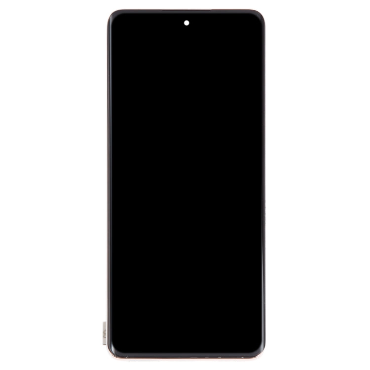 Original LCD Screen For OPPO Reno9 Digitizer Full Assembly with Frame (Gold)