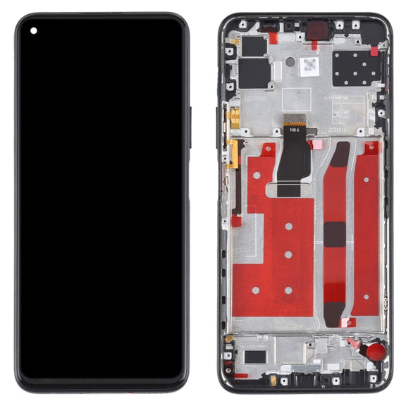 Original LCD Screen For Huawei Nova 7 SE / Honor 30S Digitizer Full Assembly with Frame(Black)