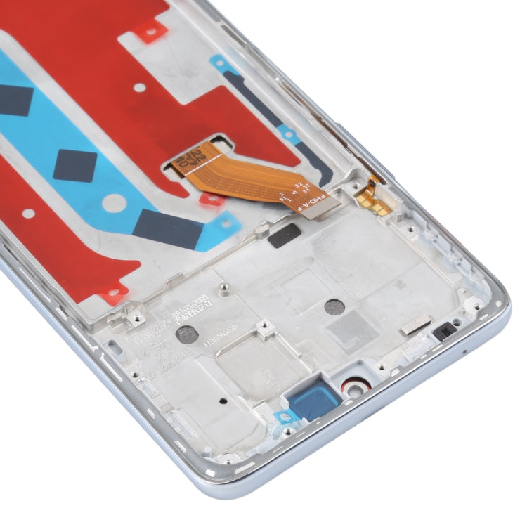 Original LCD Screen For Honor X30 Digitizer Full Assembly with Frame (Silver)