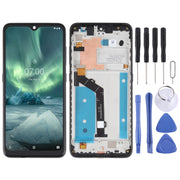 Original LCD Screen For Nokia 7.2 / 6.2 Digitizer Full Assembly with Frame(Black)