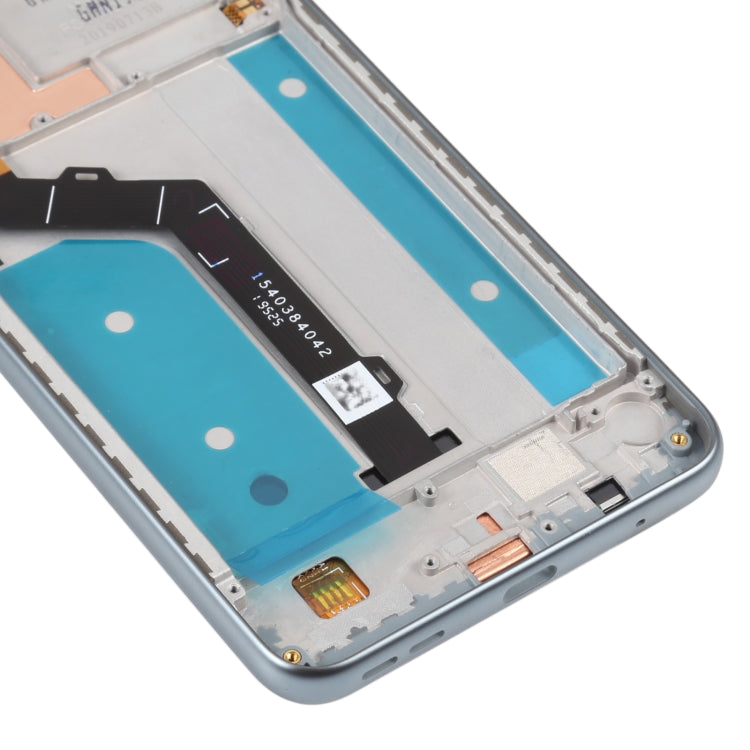 Original LCD Screen For Nokia 7.2 / 6.2 Digitizer Full Assembly with Frame(Silver)