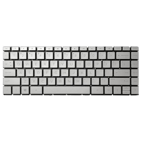 US Version Keyboard with Backlight For HP Pavilion x360 14-CE 14-DH 14-cd 14m-cd 14t-cd 14-CE000 L47854-171 (Silver)