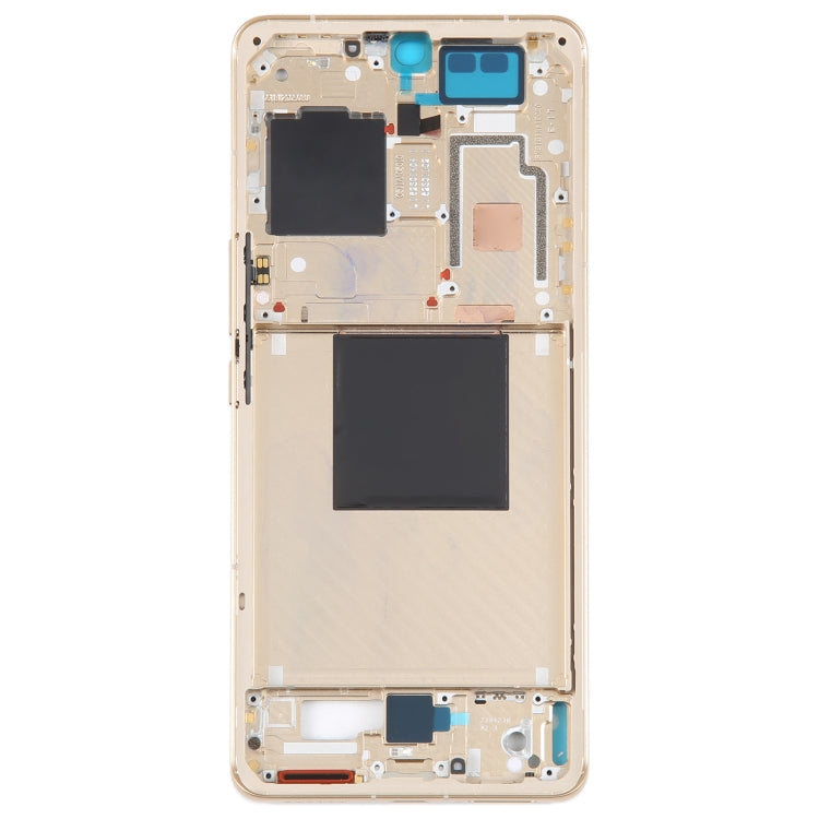 For Xiaomi 12S Ultra Original Front Housing LCD Frame Bezel Plate (Gold)
