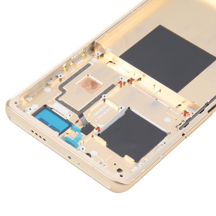For Xiaomi 12S Ultra Original Front Housing LCD Frame Bezel Plate (Gold)