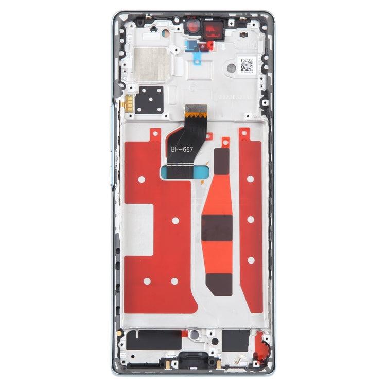 Original LCD Screen For Honor 70 Digitizer Full Assembly with Frame(Green)