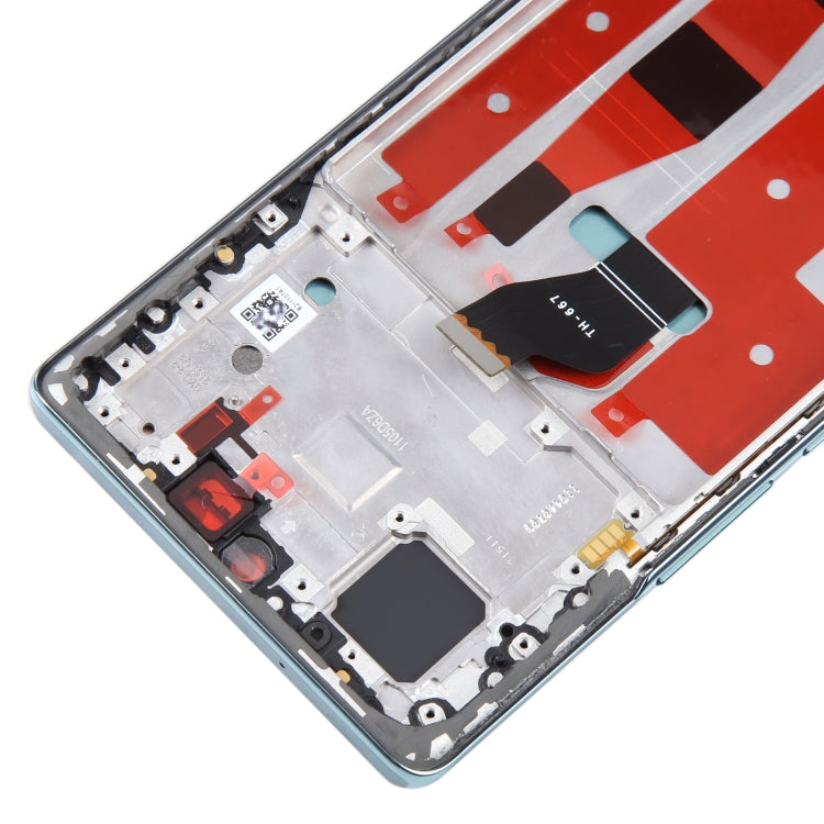 Original LCD Screen For Honor 60 Digitizer Full Assembly with Frame(Green)