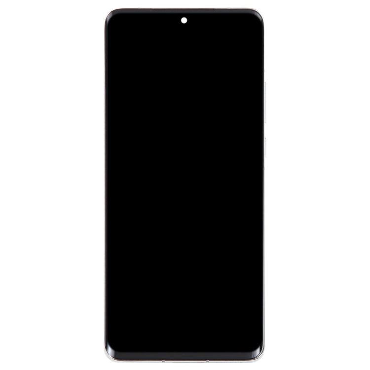 Original LCD Screen For Huawei P50 Pro Digitizer Full Assembly with Frame(Silver)