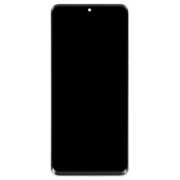 Original LCD Screen For Huawei P50 Pro Digitizer Full Assembly with Frame(Silver)