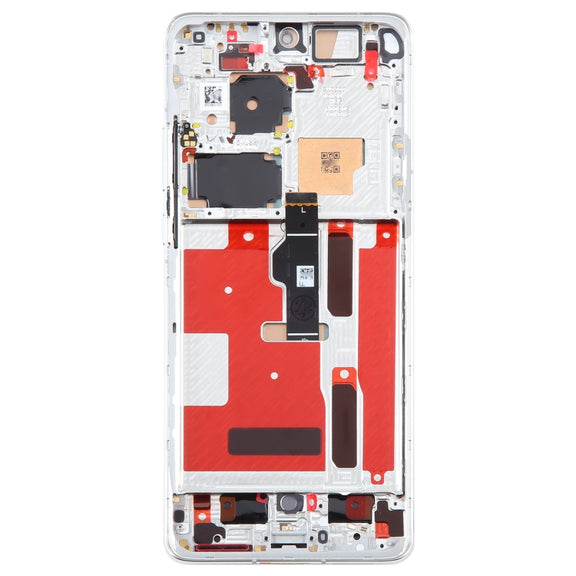 Original LCD Screen For Huawei P50 Pro Digitizer Full Assembly with Frame(Silver)