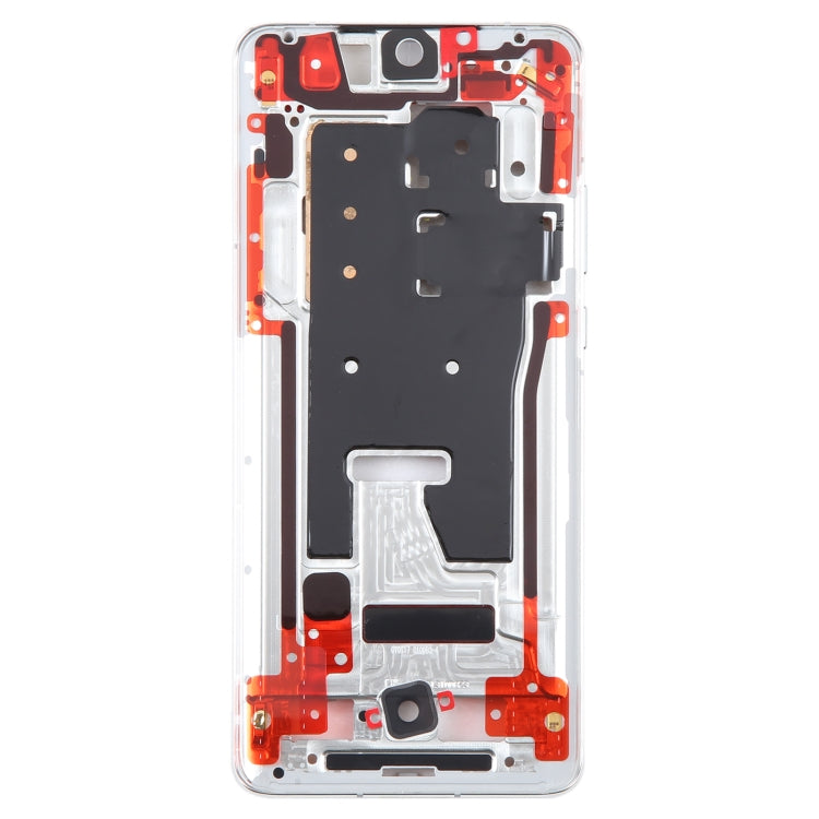 For Huawei P50 Pro Original Front Housing LCD Frame Bezel Plate(Silver)