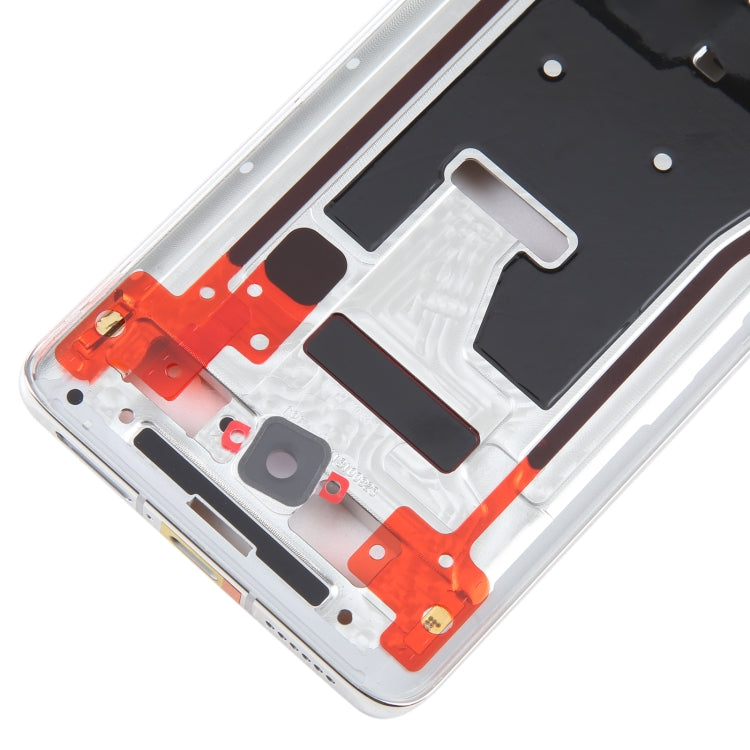 For Huawei P50 Pro Original Front Housing LCD Frame Bezel Plate(Silver)