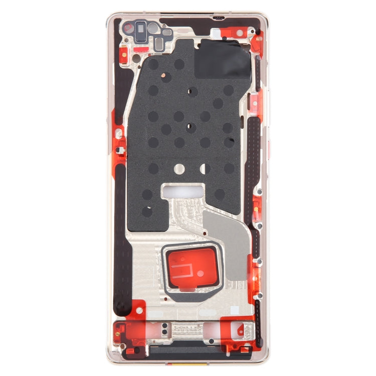 For Huawei Mate 40 Pro Original Front Housing LCD Frame Bezel Plate(Gold)