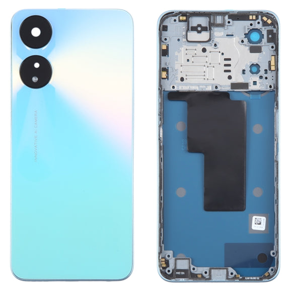For OPPO A58 Original Battery Back Cover with Middle Frame(Blue)