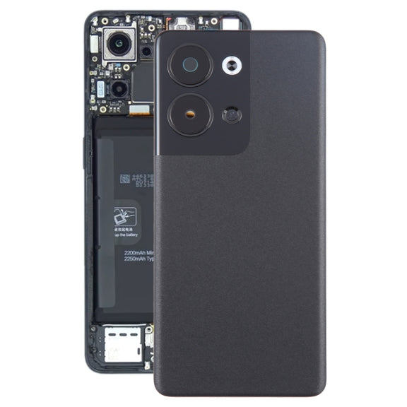 For OPPO Reno9 Original Battery Back Cover with Camera Lens Cover(Black)
