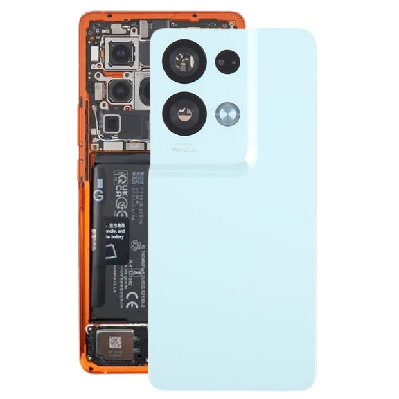 For OPPO Reno8 Pro+ Original Battery Back Cover with Camera Lens Cover(Green)