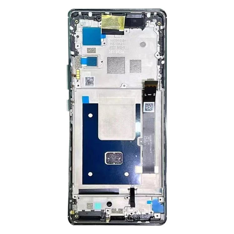 AMOLED LCD Screen For ZTE Axon 40 Pro A2023 Digitizer Full Assembly with Frame(Black)