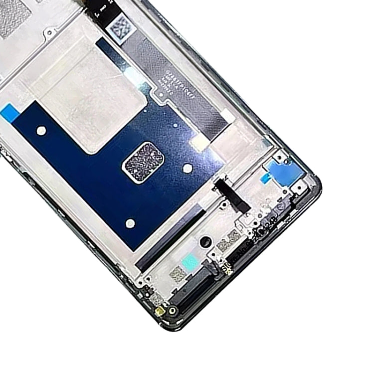 AMOLED LCD Screen For ZTE Axon 40 Pro A2023 Digitizer Full Assembly with Frame(Black)