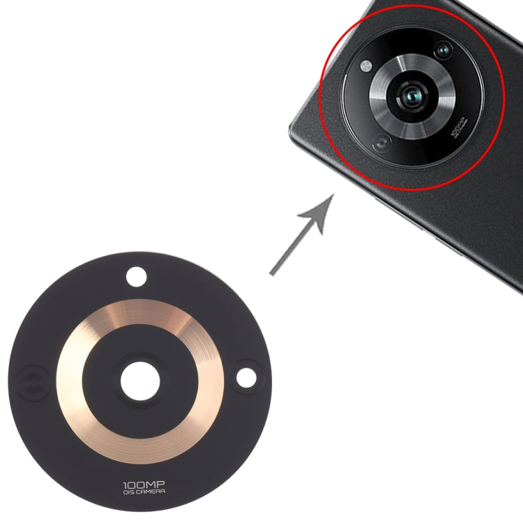 For Realme 11 Pro 10pcs Original Back Camera Lens(Gold)