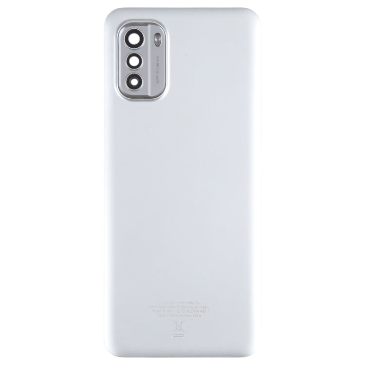 For Nokia G60 Original Battery Back Cover with Camera Lens Cover(Silver)