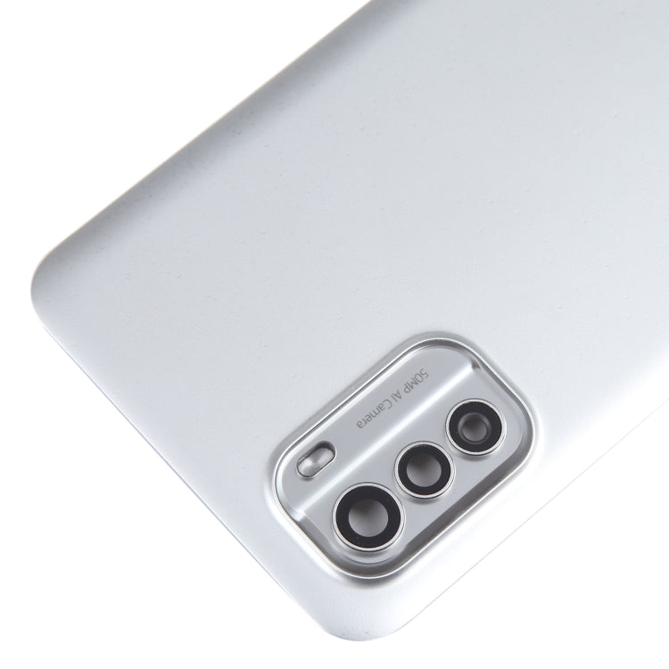 For Nokia G60 Original Battery Back Cover with Camera Lens Cover(Silver)