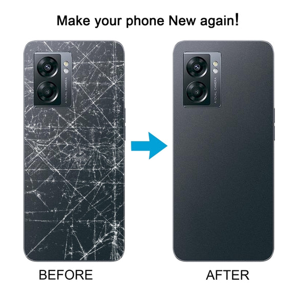 For OnePlus Nord N300 CPH2389 Battery Back Cover with Camera Lens Cover(Black)