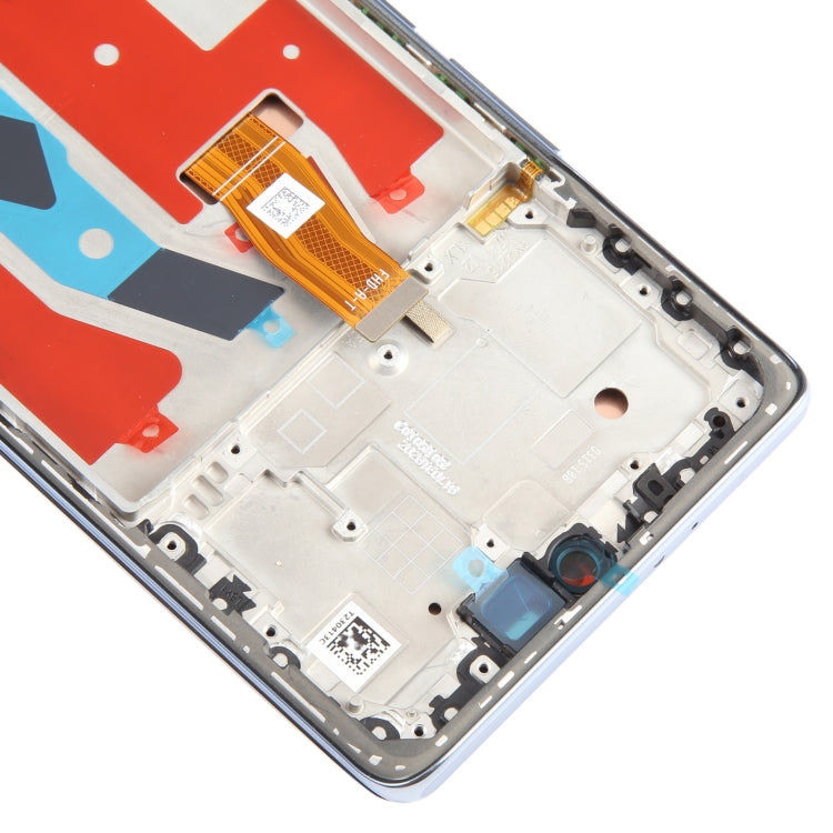 For Honor X9A Original LCD Screen Digitizer Full Assembly with Frame (Silver)