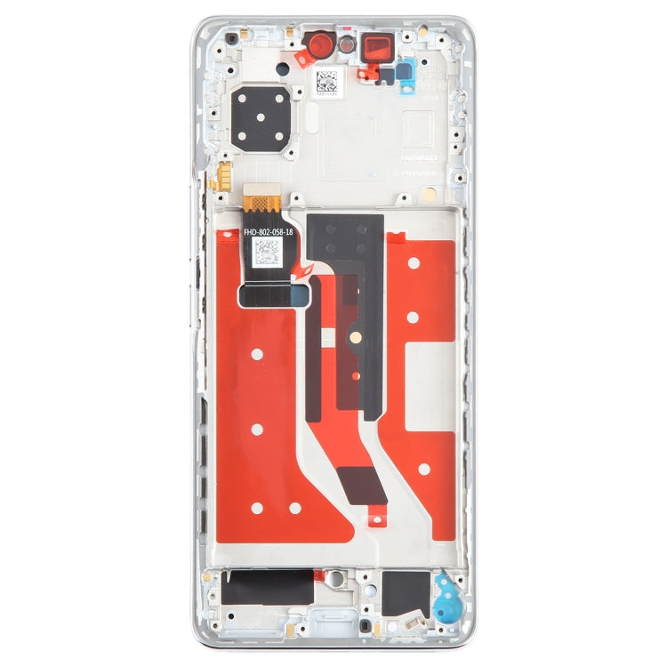 For Honor 80 Pro Original LCD Screen Digitizer Full Assembly with Frame (Silver)