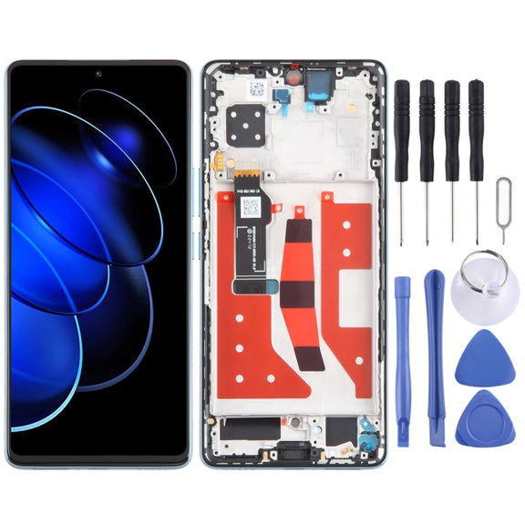 For Honor 80 GT Original LCD Screen Digitizer Full Assembly with Frame (Green)