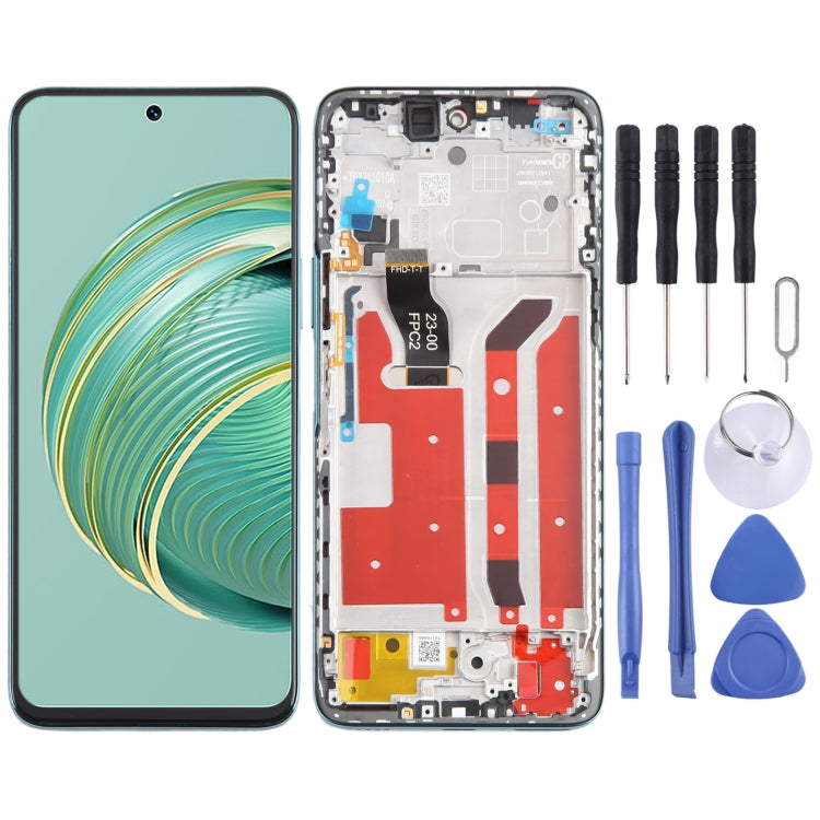 For Huawei Nova 10z Original LCD Screen Digitizer Full Assembly with Frame (Green)