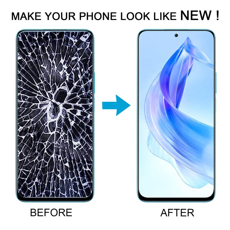 For Honor 90 Lite Original LCD Screen Digitizer Full Assembly with Frame (Silver)