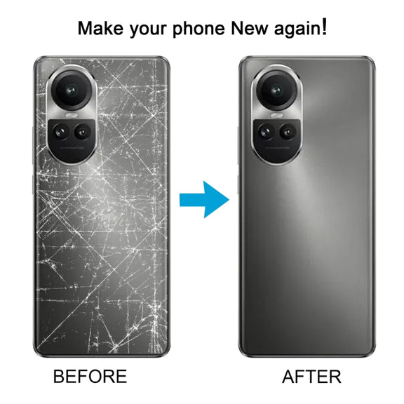 For OPPO Reno10 Global Original Battery Back Cover with Camera Lens Cover (Grey)