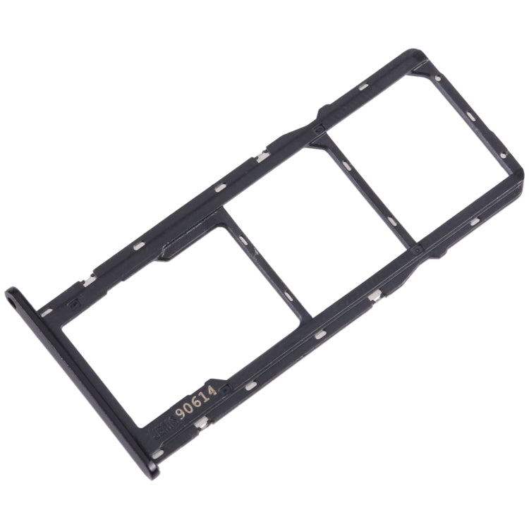 For Motorola Moto G7 Play SIM Card Tray + SIM Card Tray + Micro SD Card Tray (Black)