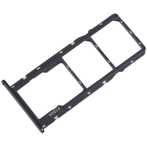 For Motorola Moto G7 Play SIM Card Tray + SIM Card Tray + Micro SD Card Tray (Black)
